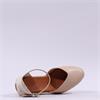 Wonders Ena Covered Espadrille Wedge - Beige Leather